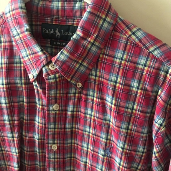 Ralph Lauren Dress Shirt Slim Fit Large - Picture 2 of 5